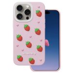 Nakładka Strawberry do iPhone 14 Pro / 15 Pro 6,1" różowa