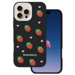 Nakładka Strawberry do iPhone 16 Pro 6,3" czarna
