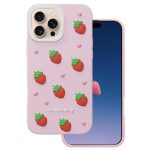 Nakładka Strawberry do iPhone 16 Pro 6,3" różowa