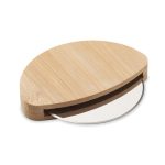 Okrągły bambusowy nóż do pizzy - MO2913-40