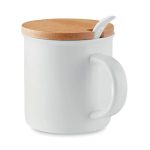 Porcelanowy kubek z łyżeczką - MO9708-06