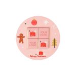 ZESTAW CZEKOLADEK KWADRATOWYCH W KOPERCIE KSZTAŁTOWEJ - KOŁO - 0525A/XMAS