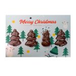 ZESTAW CZEKOLADEK ŚWIĄTECZNA KARTKA Z CHOINKAMI - 0103/Xmas