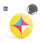 Button PIN 9. Okrągła przypinka