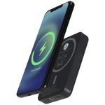 Acrab magnetyczny bezprzewodowy powerbank o pojemności 5000 mAh i mocy 15 W z technologią PD 20 W — wykonany z tworzyw sztycz