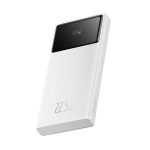 Powerbank Baseus Star-Lord 10000mAh 22,5W z wyświetlaczem cyfrowym i kablem USB-C 3A 30cm - biały