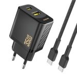 Powerbank Dudao K13Pro 20000mAh z wbudowanym kablem - czarny