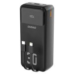 Powerbank Dudao K15MAX 30000mAh PD 22.5W z wbudowanymi kablami - czarny