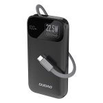 Powerbank Dudao K31 10000 mAh 22,5W PD z wbudowanym kablem - czarny