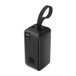 Powerbank Wozinsky Herc 50  2xUSB-A i 1xUSB-C i USB micro z latarką 50000mAh 30W - czarny