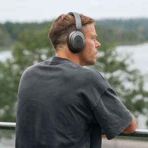 Słuchawki wokółuszne z hybrydowym ANC — Titanium/Dark Brown MIIEGO MOOVE 50 SILENCE — zdjęcie 3
