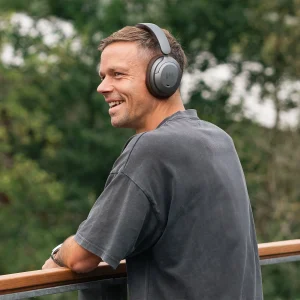 Słuchawki wokółuszne z hybrydowym ANC — Titanium/Dark Brown MIIEGO MOOVE 50 SILENCE — zdjęcie 5