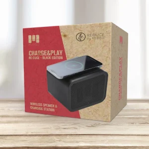 Głośnik 5 W, ładowarka i powerbank — czarny MIIEGO CHARGE&PLAY RE:DUCE — zdjęcie 7
