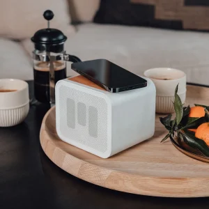 Głośnik 5 W, ładowarka i powerbank — biały MIIEGO CHARGE&PLAY RE:DUCE — zdjęcie 2