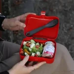 Lunchbox ze sztućcami KOZIOL BASIC READY — zdjęcie produktu