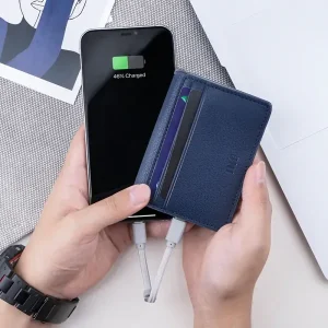 Portfel z powerbankiem 3000 mAh Xoopar INÉ WALLET LEATHER — zdjęcie produktu