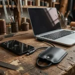 Kabel 60 W w skórzanym etui Le Sellier Le Sellier Etui 60W — zdjęcie produktu