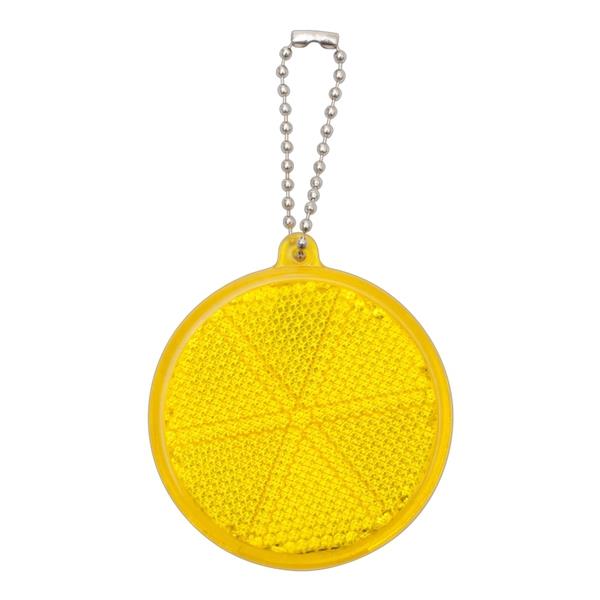 Światełko odblaskowe Circle Reflect, żółty-548292